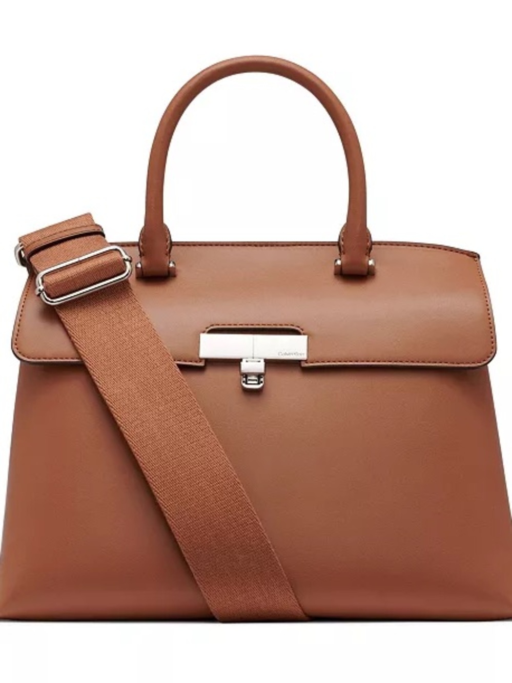 Calvin Klein Women's Becky Turnlock Convertible Satchel bag
